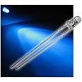100 Stück UV-LEDs 5mm, Wasserklar – Superhell, 405nm, Für Schwarzlicht-Effekte