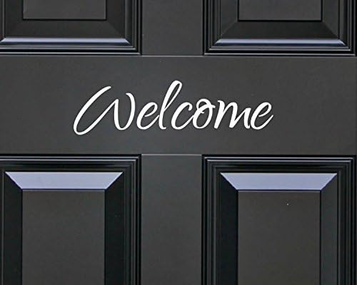 Welcome Door Sticker - Door Sign - Door Sticker - Door Decor - Front Door Decor