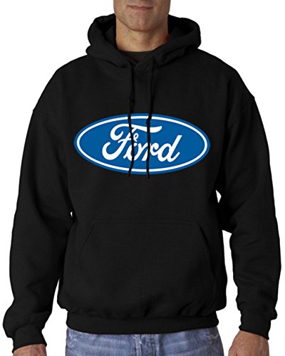Mens Hoodie Official Licensed Classic Ford Blue Oval Logo A12614