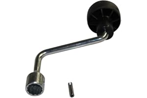 KR AGRAR BÜNTE | Handkurbel | 105 mm | kurz | Schlüsselweite 19 | mit Splint | Splinte | Stützfuß | Fahrzeugersatzteile | Fahrzeugzubehör | abnehmbar | fest montierbar | NEU