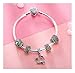 Produktbild MTWTM Sterling Silber Armband Damenschmuck Schlichtheit Mode Frühling Blumen Mosaik Temperament Eleganz Süße Retro Ästhetizismus, 19Cm