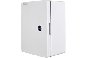 RoadEu – Boîtier électrique étanche IP65 – 180x240x120mm avec porte verrouillable et plaque de montage – Coffret de distribution mural pour installations extérieures