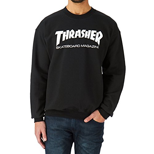 Thrasher Skate Mag Logo Crew Sweat Black X-Large