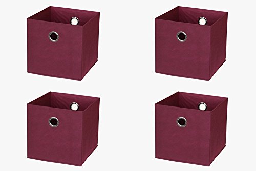 Ikea Kallax / Expedit Regal Box (4er Set) in rot