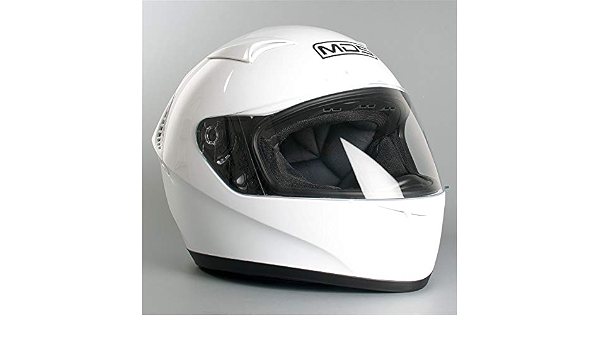 MDS Casco Moto M13 E2205 Solid, Bianco, S : Amazon.it: Auto e Moto