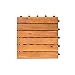 Produktbild Vanage Holzfliesen 9-er Kachel Set - perfekt geeignet als Terrassenfliesen und Balkonfliesen - aus Akazienholz - Design: Classic, ca. 30 x 30 x 2,4 cm in braun