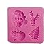 Produktbild Basico Nahrungsmittelgrad-3D Weihnachtsbaum-Rotwild-Schneemann-Weihnachtsmann-Form-Silikon-Form-Kuchen, der Schalen-Kuchen Verziert