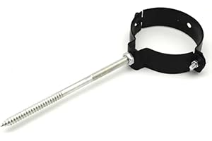 DIANHYDRO COLLARE PER FISSAGGIO DI TUBI FUMO VERNICIATO NERO Diam. 150