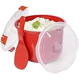 Olla para microondas coccion rapida con cesto 2,6L pollo arroz cuscús, quinoa ..