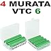 Produktbild enkviSten 4er Pack MURATA VTC6 Sony Konion Akku Batterien Li-Ion / 3,7V - in Premium Akku Boxen für Akkus