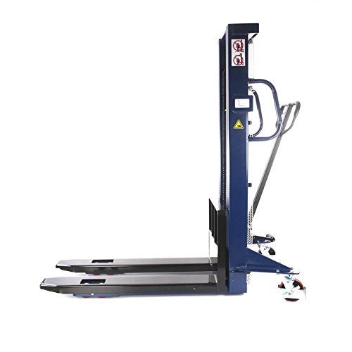 Hochhubwagen 2,0m / 1000kg Handstapler Tragkraft 1,0t Hub 2000mm - 2