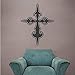 Produktbild WSLIUXU Mode Kreuz Wandaufkleber Jesus Kirche Dekoration Aufkleber Christian Abnehmbare Vinyl Wohnzimmer Wanddekoration Aufkleber Wandaufkleber Gartenarbeit Fuchsia 42x33 cm