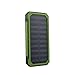 Produktbild Für Telefon, Cooljun neues 20000mAh Doppel-USB-tragbares Solarladegerät-Solarenergie-Bank für das Telefon NEU (Green)