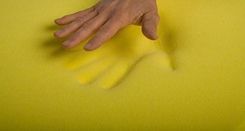 GB Textiles Memory Foam Off-Cut for Dog Pet Beds, Cushions, Camping, Caravan, Mattress Topper, 36x24x4 Inches 90x60x10 cm