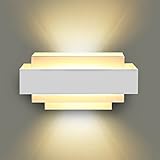 【Ausgezeichnete Verarbeitung】Yissvic Wandleuchte hergestellt aus hochwertigem Aluminium, um Qualität zu gewährleisten.effiziente und moderne Energiespartechnik