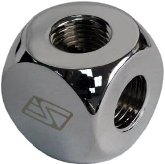 Swiftech Anschlussstück 4-fach G1/4 IG - Chrome