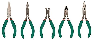 Velleman VTSETN 37953 kit de 5 Pinces de précisions, Vert