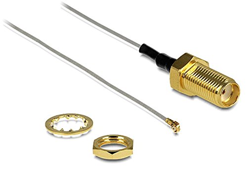 delock 88814 delock Antennenkabel, Koaxstecker sMA, für den Einbau> mHF iV/hSC mXHP32 nm