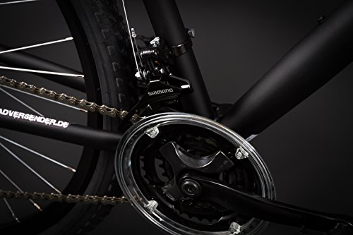 28″ Zoll Alu MTB Crosser Fahrrad MIFA SHIMANO 21 Gang Scheibenbremse Disc black - 5