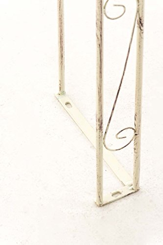CLP Metall-Rosenbogen ANNA, Eisen pulverbeschichtet, Höhe 246 cm, Maße ca. 140 x 25 cm antik-creme - 8