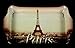Produktbild FRANZOSICH VINTAGE METALL SERVIERTABLETT 14x21cm POSTER EIFFELTURM PARIS FRANKREICH