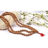 Vimsan Rudraksha Mala Certified Nepali Himalaya 5 Mukhi Rudraksh 8MM 108 Beads For Unisex