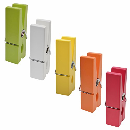 Mega Klammer Memoklammer Memoclip Riesenklammer Notizhalter Bildhalter | 5x20x7 cm | gelb