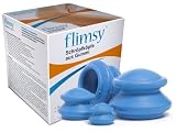 Flimsy Schröpfen Massage Set für Vakuumtherapie Anti-Cellulite Schöpfköpfe 4-er Set