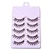 Linkings Handmade 5 Pairs Makeup Natural Long Thick False Fake Eyelashes