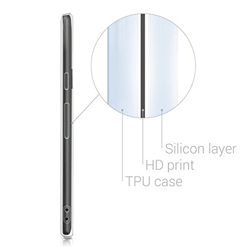 kwmobile Funda para LG Google Nexus 5X - Case para m  vil en TPU silicona - Cover trasero Dise  o Alce - ciervo en negro blanco