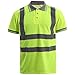 Produktbild Reflektierendes Polo-Shirt mit hoher Sichtbarkeit, für Sicherheit und Arbeitsbereich, atmungsaktiv, leicht, doppeltes Klebeband, S-7XL Gr. XXXXX-Large, Yellow/Short Sleeve