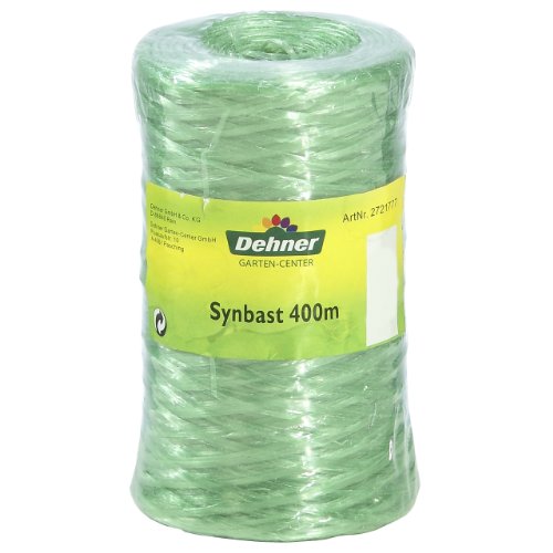 Dehner Synbast Spule, synthetisches Bastband zur Befestigung von Sträuchern, Tomaten etc., 2 x 400 m (800 m) - 2
