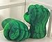 Hulk Smash Hands Soft Toy Doll Gloves Big Green One Pair Fun New