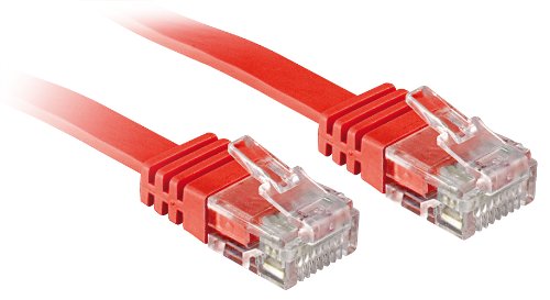 Preisvergleich Produktbild LINDY 47511 - Cat.6 Flachband-Patchkabel ungeschirmt - Rot - 1 m