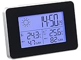 Station météo & horloge radio-pilotée avec capteur extérieur sans fil