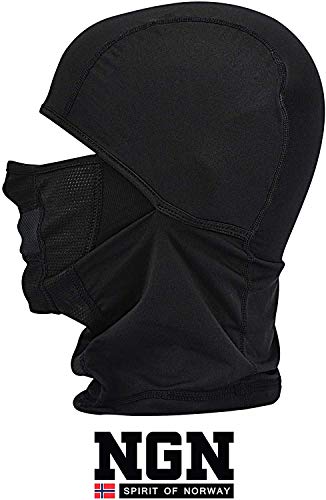NGN Balaclava Schwarz für Damen & Herren - Sturmhaube Black für Ski, Snowboard, Motorrad & Fahrrad | Schwarze Sturmmaske | Atmungsaktive Skimaske | Gesichtsmaske | Outdoor Face-Mask | Motorradmaske