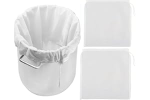 Firavggu 3 Unid Bolsa Filtro Nylon 80 Micras (45x60cm) - Bolsa para Cerveza Fruta Verdura Vino - Saco Filtración Prensa para Mermelada Leche de Frutos Secos