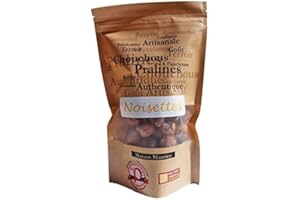LES PRALINES À L'ANCIENNE Pralines à l’Ancienne - Pralines aux Noisettes 150g - Véritables Chouchous Noisettes Caramélisées - Friandise Artisanale - Sachet Encas Apéritif - Fabriquées en France