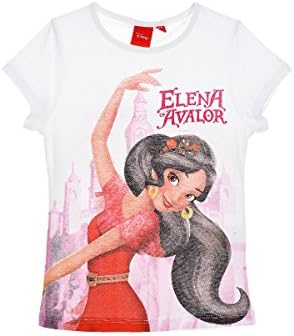 ELENA D AVALOR Girls' T-Shirt White White - White - 5 Years