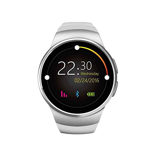 Preisvergleich Produktbild Smartwatches, Smart Pedometer Schrittzähler, Touch-, Anrufe Nachricht Vibration, Herzfrequenz Monitor, Activity Tracker, GSM SIM TF Card Slot, kompatibel mit Android Smartphones einschließlich iPhone, Samsung, HTC, Sony