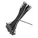 Produktbild MagiDeal 100pcs Kabelbinder Selbsthemmendes Clip aus Kunststoff Nylon - Schwarz, 4 * 250mm