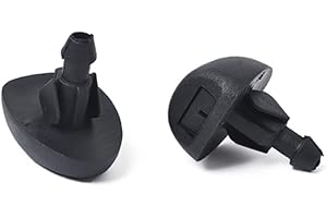 N+B 2PCS Ugelli per parabrezza, ugelli per lavavetri Ugelli per spruzzatore per parabrezza per auto, per auto, compatibile con Citroen C1/C2/C3, compatibile per Peugeot 207/306/307