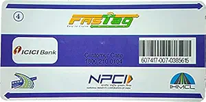 AW Fast Moving at Highway Toll Points ICICI FASTag for Car/Jeep/Van/ Similar Mini Light Commercial Vehicle