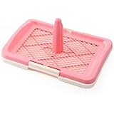 Hundetoilette Trainings-Hundetoilette Welpentoilette Hunde WC Haustier Toilette Hundeklo Welpenklo Puppy Potty pink blau B159 (47x34x5,5cm) (pink)