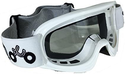KIDS X1 GOGGLES MOTOCROSS OFF ROAD ENDURO CUB MOTORCYCLE MOTORBIKE ATV PIT QUAD DIRT RACING (White)