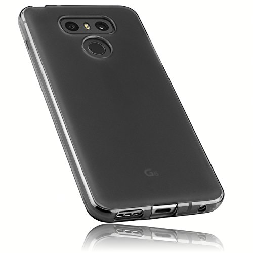 Preisvergleich Produktbild mumbi Schutzhülle für LG G6 Hülle Transparent Schwarz