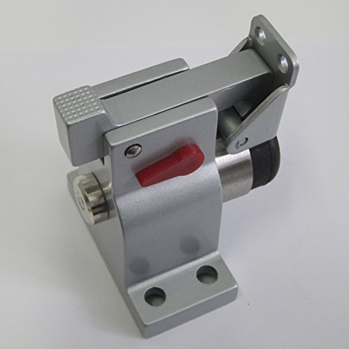 1 X Türstopper TS-83030 Grau Massiver Alu Guss Bodenmontage mit Feststeller Türpuffer - 3