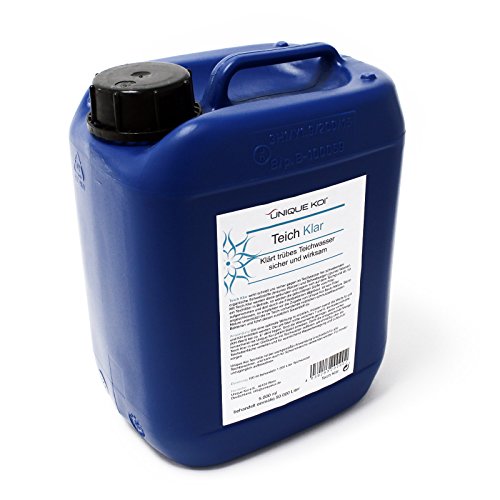 Unique Koi Teichklar 5000 ml für 50000 L Teichwasser flüssiges Filtermedium