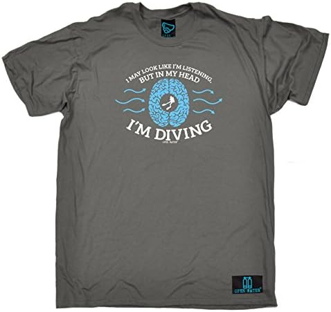 Open Water Premium Men's I May Head I'm Diving T-Shirt Tee/Scuba Diving Gift Diver Christmas Funny snorkle Reef Mask Wetsuit Dive Birthday Present