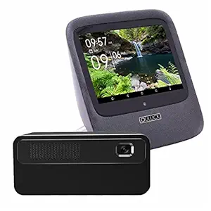 Projector Duluck Clazio-Show when connected to its most compatible FULL HD DLP Projector (1080P, 150 ANSI brightness & high contrast, 7000mAh battery) Makes Portable Home Theater with HI fidelity sound & Upto 110